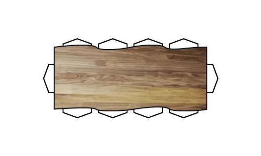 Urban Live Edge Table - TWULE-0890